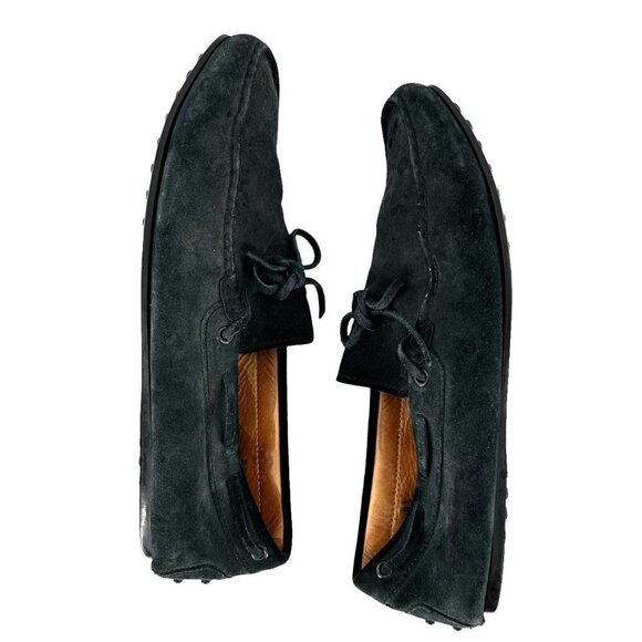 Tod\'s Navy Blue Suede Leather Driving Moccasins Men\'s Size 8.5 main image 5